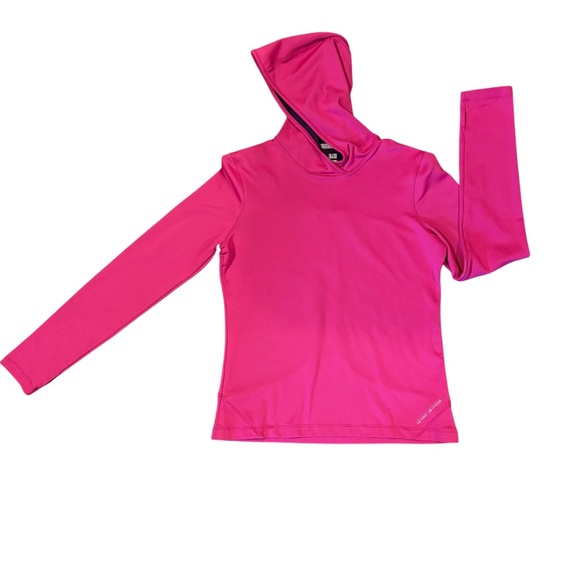 Under Armour Coldgear Pullover Hoodie Womens XL Fitted Coupe Ajustee Purple Pink - Picture 1 of 6